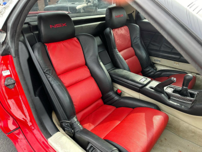 1991 Acura NSX in Formula Red over Ivory