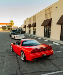 1991 Acura NSX in Formula Red over Black