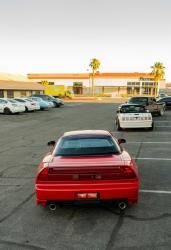 1991 Acura NSX in Formula Red over Black