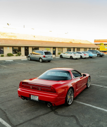 1991 Acura NSX in Formula Red over Black