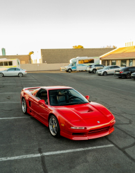 1991 Acura NSX in Formula Red over Black