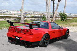 1991 Acura NSX in Formula Red over Black