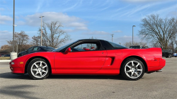 1991 Acura NSX in Formula Red over Black