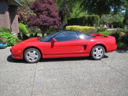 1991 Acura NSX in Formula Red over Black