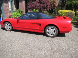 1991 Acura NSX in Formula Red over Black