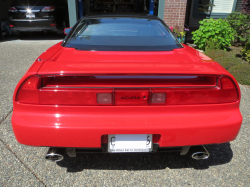 1991 Acura NSX in Formula Red over Black