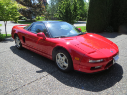1991 Acura NSX in Formula Red over Black