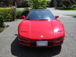 1991 Acura NSX in Formula Red over Black