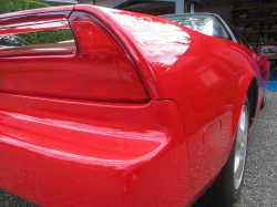 1991 Acura NSX in Formula Red over Black