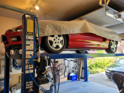 1991 Acura NSX in Formula Red over Black