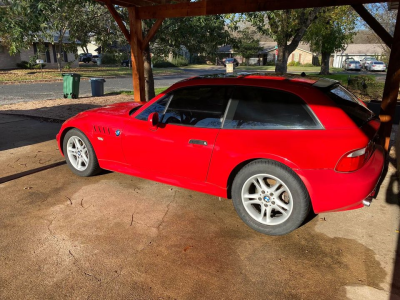 2000 BMW Z3 Coupe in Hell Red over Black