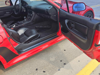 2000 BMW Z3 Coupe in Hell Red over Black