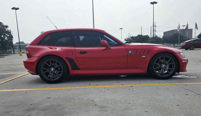 2000 BMW Z3 Coupe in Hell Red over Black