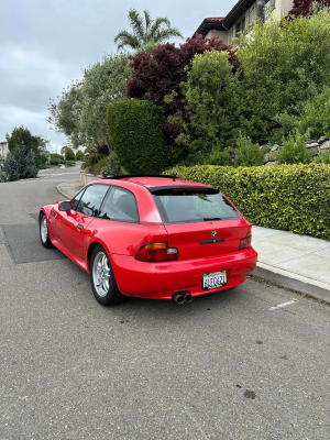 2000 BMW Z3 Coupe in Hell Red over Black