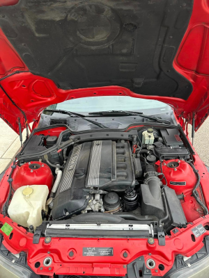 2000 BMW Z3 Coupe in Hell Red over Black