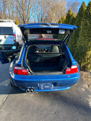 2000 BMW Z3 Coupe in Topaz Blue Metallic over Black