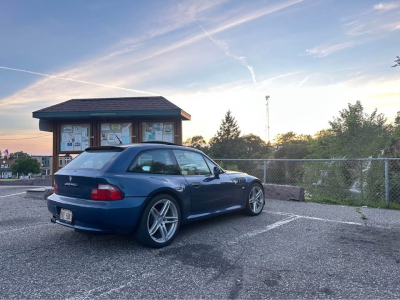 2000 BMW Z3 Coupe in Topaz Blue Metallic over Black