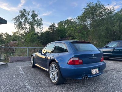 2000 BMW Z3 Coupe in Topaz Blue Metallic over Black