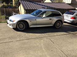 2000 BMW Z3 Coupe in Titanium Silver Metallic over Extended Black