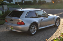 2000 BMW Z3 Coupe in Titanium Silver Metallic over Black