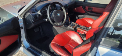 2000 BMW Z3 Coupe in Titanium Silver Metallic over Tanin Red