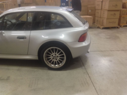 2000 BMW Z3 Coupe in Titanium Silver Metallic over Black