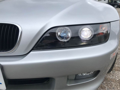 2000 BMW Z3 Coupe in Titanium Silver Metallic over Tanin Red