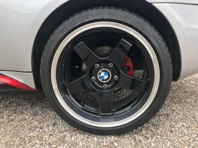 2000 BMW Z3 Coupe in Titanium Silver Metallic over Tanin Red