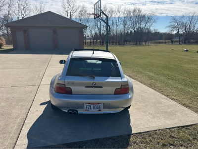 2000 BMW Z3 Coupe in Titanium Silver Metallic over Black