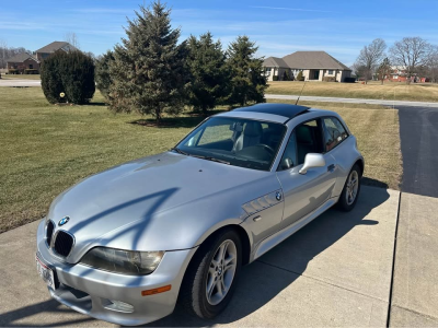 2000 BMW Z3 Coupe in Titanium Silver Metallic over Black