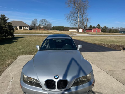 2000 BMW Z3 Coupe in Titanium Silver Metallic over Black