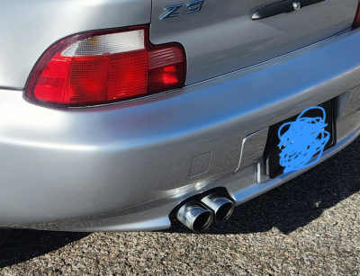 2000 BMW Z3 Coupe in Titanium Silver Metallic over Tanin Red