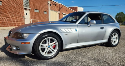 2000 BMW Z3 Coupe in Titanium Silver Metallic over Tanin Red