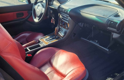 2000 BMW Z3 Coupe in Titanium Silver Metallic over Tanin Red
