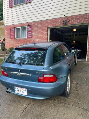 2001 BMW Z3 Coupe in Atlanta Blue Metallic over Extended Black