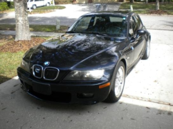 2001 BMW Z3 Coupe in Cosmos Black Metallic over Black