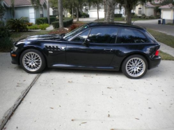2001 BMW Z3 Coupe in Cosmos Black Metallic over Black