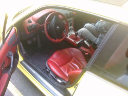 2001 BMW Z3 Coupe in Dakar Yellow 2 over Extended Dream Red