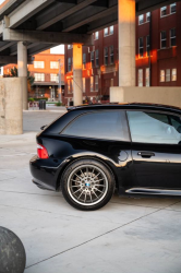 2001 BMW Z3 Coupe in Cosmos Black Metallic over Walnut