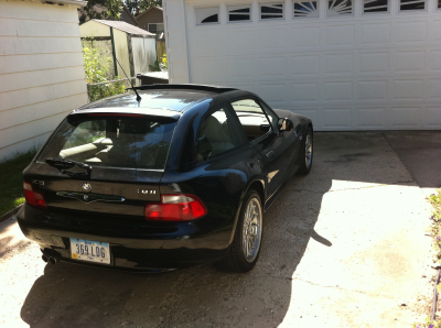 2001 BMW Z3 Coupe in Jet Black 2 over Extended Beige