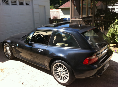 2001 BMW Z3 Coupe in Jet Black 2 over Extended Beige