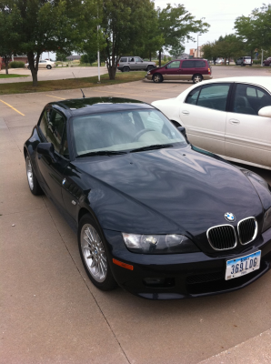 2001 BMW Z3 Coupe in Jet Black 2 over Extended Beige