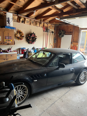 2001 BMW Z3 Coupe in Jet Black 2 over Extended Beige