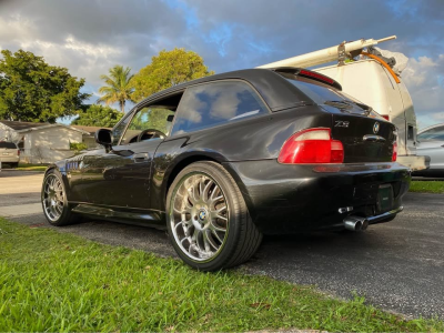2001 BMW Z3 Coupe in Jet Black 2 over E36 Sand Beige