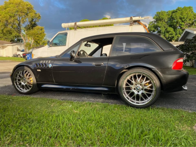 2001 BMW Z3 Coupe in Jet Black 2 over E36 Sand Beige