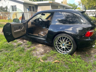 2001 BMW Z3 Coupe in Jet Black 2 over E36 Sand Beige