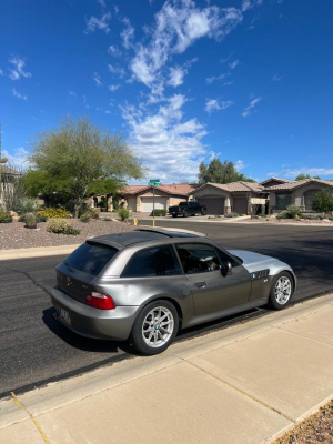 2001 BMW Z3 Coupe in Sterling Gray Metallic over Black