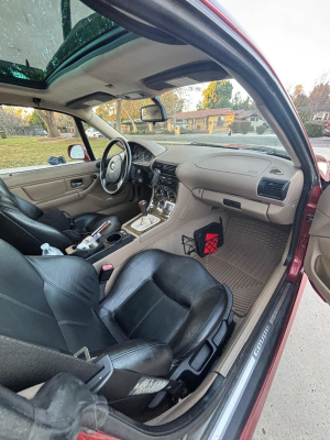 2001 BMW Z3 Coupe in Siena Red 2 Metallic over E36 Sand Beige