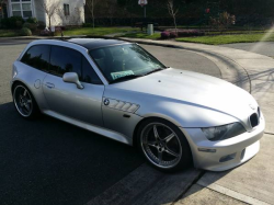 2001 BMW Z3 Coupe in Titanium Silver Metallic over Black