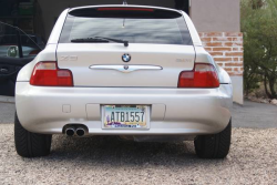 2001 BMW Z3 Coupe in Titanium Silver Metallic over Black